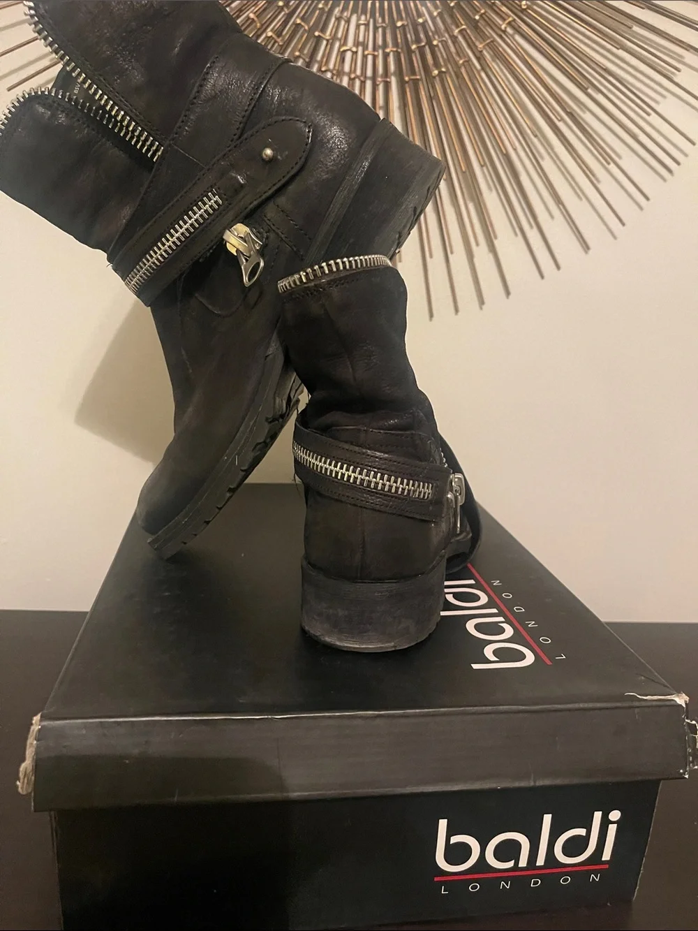 Black Men’s Leather Ankle Boots